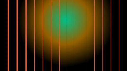 Abstract composition with gradient background and bright vertical orange. Illustrazione stock