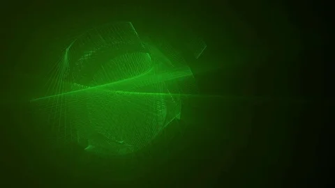 Abstract composition, green lines. Stock Footage 77298206