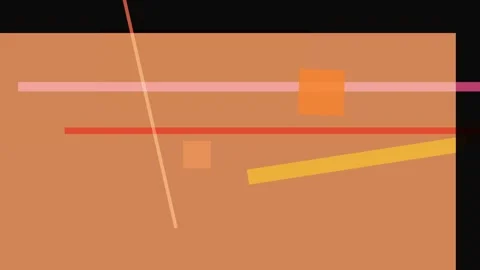 Abstract composition with horizontal and vertical lines and geometric shape.. Stock Footage 335441180