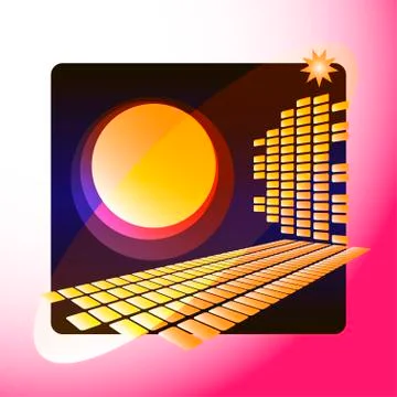 Abstract composition Illustrazione stock