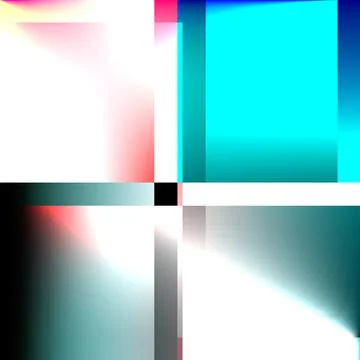 Abstract Composition of Intersecting Lines and Color Gradients Stock Illustration