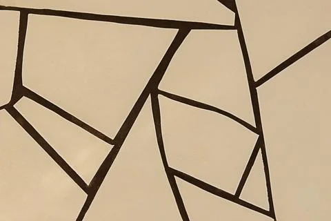 Abstract composition of irregular shapes with beige and brown tones Stock Photos