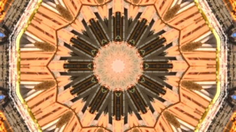 Abstract composition kaleidoscope of moving graphics. Video stock 121572596