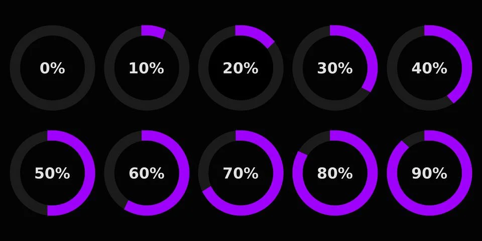 Abstract composition. Loading bar element icon. Creative web design download  Illustrazione stock