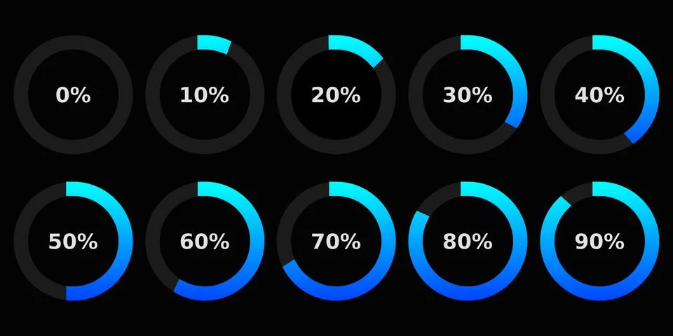 Abstract composition. Loading bar element icon. Creative web design download  Stock Illustration