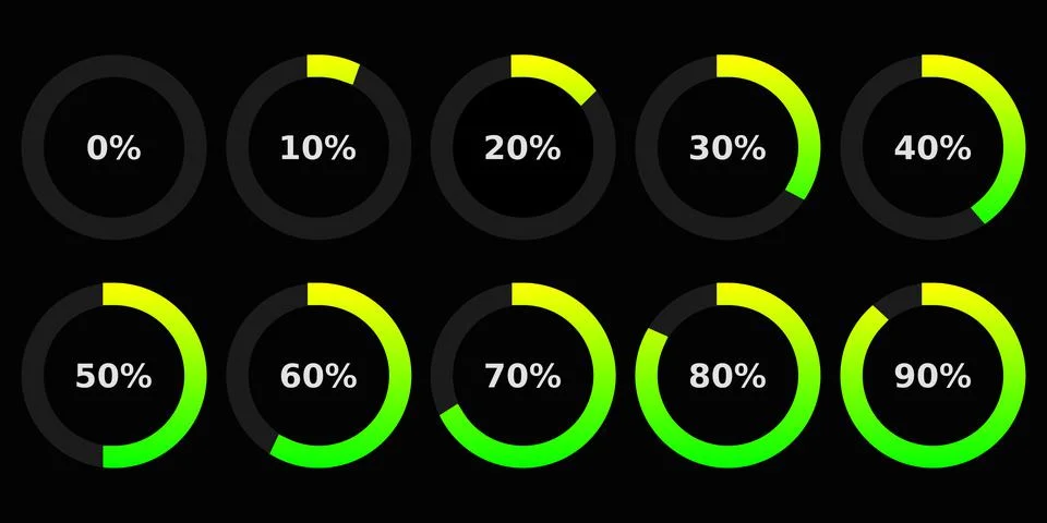 Abstract composition. Loading bar element icon. Creative web design download  Stock Illustration