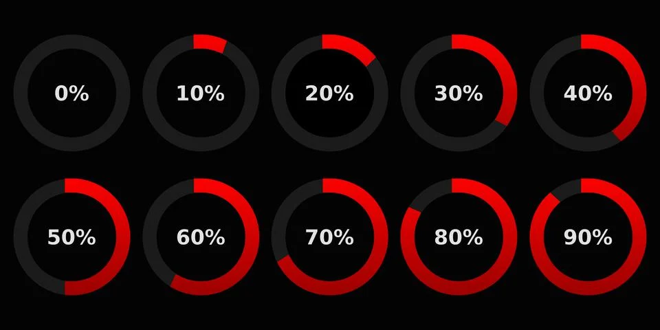 Abstract composition. Loading bar element icon. Creative web design download  Stock Illustration