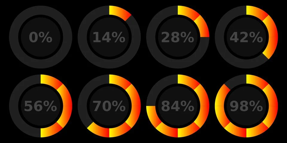 Abstract composition. Loading bar element icon. Creative web design download  Stock Illustration