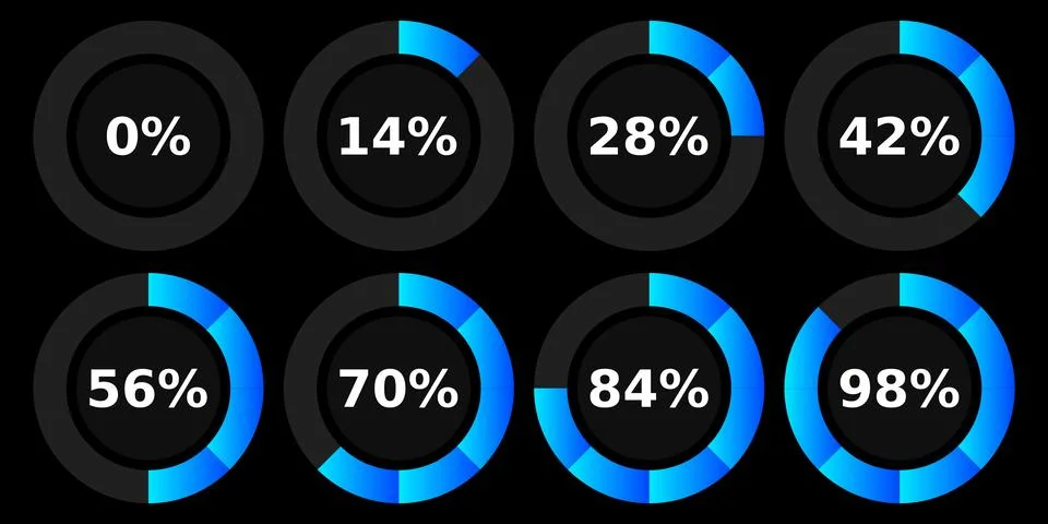 Abstract composition. Loading bar element icon. Creative web design download  Stock Illustration