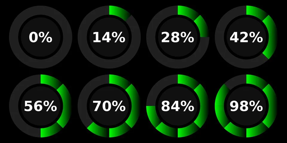 Abstract composition. Loading bar element icon. Creative web design download  Stock Illustration