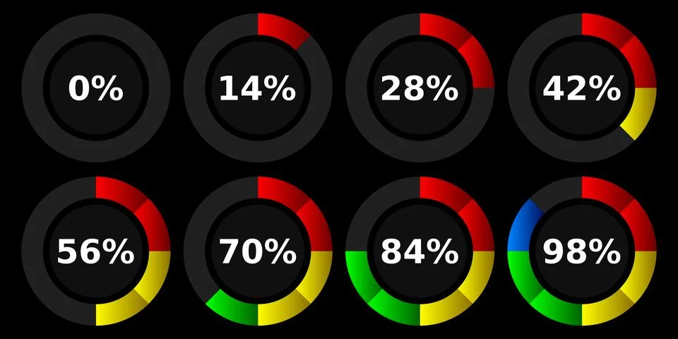 Abstract composition. Loading bar element icon. Creative web design download  Stock Illustration