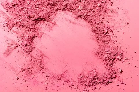 Abstract composition made from crushed blush Stock Photos