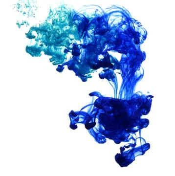 Abstract composition of mixed ink Stock Photos