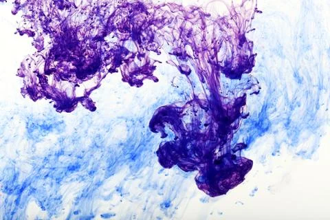 Abstract composition of mixed ink Stock Photos