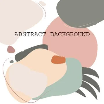 Abstract composition. Modern design with a current natural color Stock Illustration