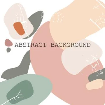 Abstract composition. Modern design with a current natural color Stock Illustration