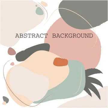 Abstract composition. Modern design with a current natural color Stock Illustration