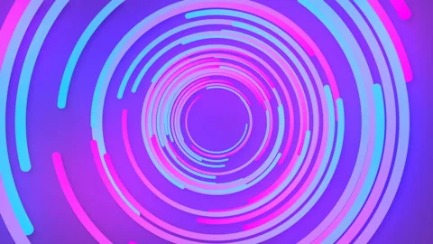Abstract composition of multicolored circles. 3d rendering loop animation 4k UHD Stock Footage 119721755