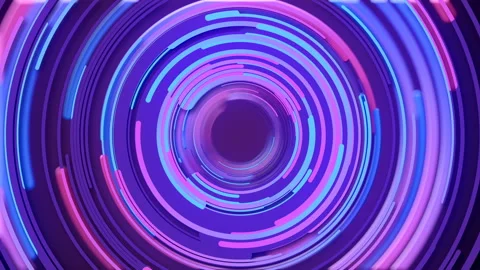 Abstract composition of multicolored circles. 3d rendering loop animation 4k UHD Stock Footage 121092458