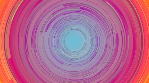 Abstract composition of multicolored circles. 3d rendering loop animation 4k UHD Video stock 121093401