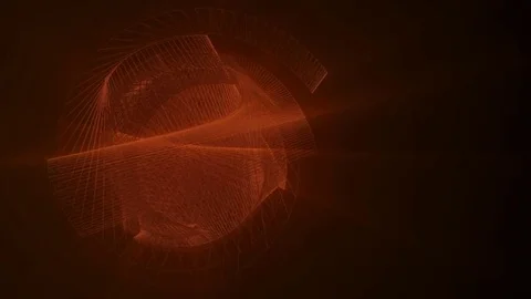 Abstract composition, orange lines. Stock Footage 77298203