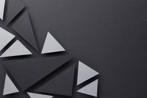 Abstract Composition Over Black Paper Background Stock Illustration