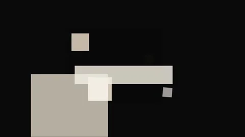 Abstract composition of overlapping beige and cream rectangles on a black b.. Stock Footage 335431064