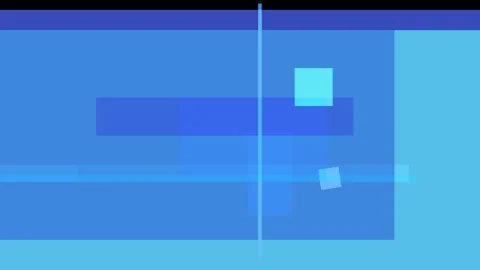 Abstract composition of overlapping blue rectangles and squares with varyin.. Stock Footage 335431037