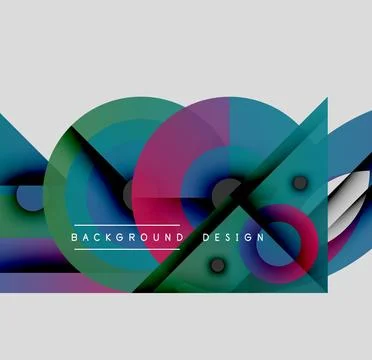 Abstract composition. Overlapping circles, rectangles create dynamic visual イラスト素材