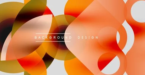 Abstract composition. Overlapping circles, rectangles create dynamic visual 스톡 일러스트