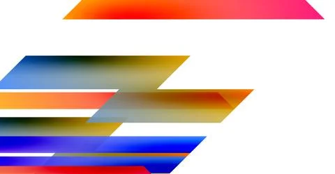 Abstract composition. Overlapping colorful rectangles create dynamic visual Stock Illustration