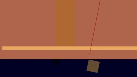 Abstract composition with overlapping geometric shapes in warm tones and da.. Stock Footage 335430747