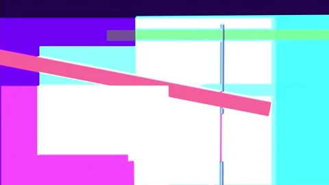Abstract composition with overlapping geometric shapes in vibrant colors an.. Stock Footage 335430763