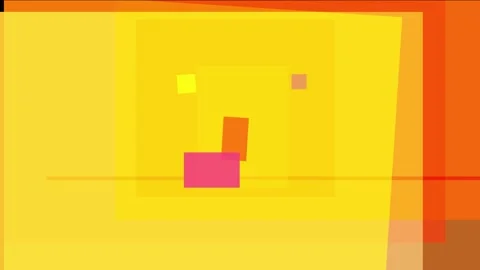 Abstract composition of overlapping geometric shapes in warm yellow and ora.. Stock Footage 335430928