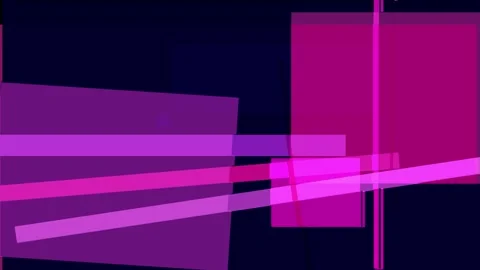 Abstract composition of overlapping geometric shapes in shades of pink, pur.. Stock Footage 335430954