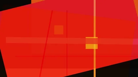 Abstract composition with overlapping geometric shapes in shades of red and.. Stock Footage 335441179