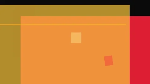 Abstract composition with overlapping geometric shapes in warm colors and a.. Stock Footage 335441194