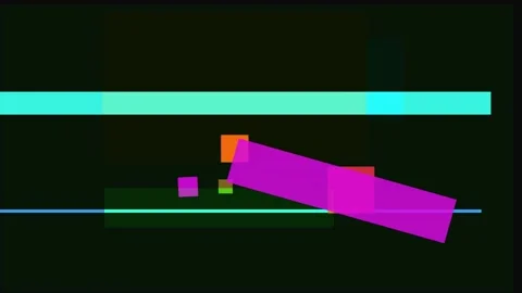 Abstract composition with overlapping geometric shapes in vibrant colors ag.. Vídeos de archivo 335441377