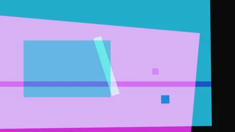 Abstract composition with overlapping geometric shapes in pastel and vibran.. Stock Footage 335441385