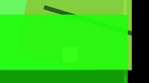 Abstract composition of overlapping green rectangles and a diagonal band on.. Stock Footage 335430940