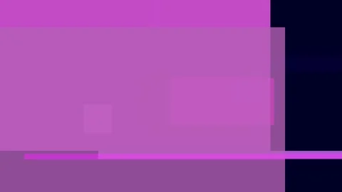 Abstract composition of overlapping pink and purple rectangles against a da.. Video stock 335430692
