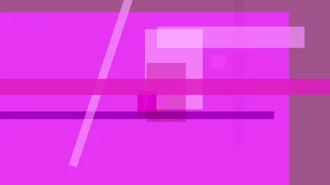 Abstract composition of overlapping pink and purple rectangles and lines on.. Stock Footage 335441342