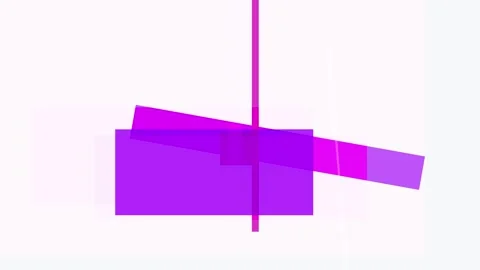 Abstract composition of overlapping purple and pink rectangles and lines is.. Stock Footage 335430898