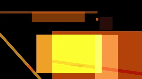 Abstract composition with overlapping rectangles and lines in warm colors a.. Stock Footage 335430609