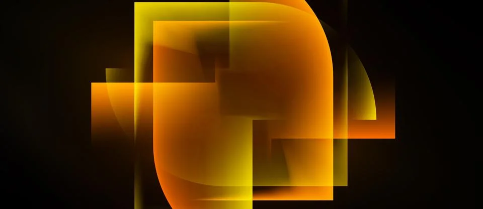 Abstract composition. Overlapping rectangles, rounded corners, warm colors 스톡 일러스트