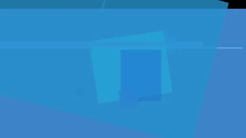 Abstract composition of overlapping translucent blue rectangles and squares.. Stock Footage 335430848