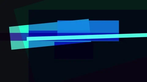 Abstract composition of overlapping translucent blue and cyan rectangles on.. Stock Footage 335443818