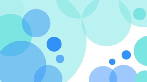 Abstract composition of overlapping translucent circles animation 库存影片 337073078