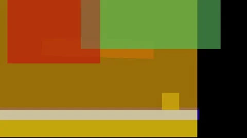 Abstract composition of overlapping translucent geometric shapes in warm an.. Stock Footage 335430629