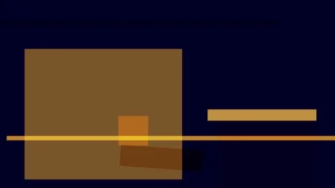 Abstract composition with overlapping translucent geometric shapes in warm .. Stock Footage 335430778